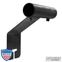 Offset Ear for 1-1/2-inch Speed-Rail® black zinc adapter with set screws for attaching schedule 40 aluminum onto gobo/grip head. Ideal for film rigging.