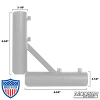 Pass Through Corner for 1-1/2" Speed-Rail® with dimensions, used for film grip and rigging setups, by Modern Studio Equipment