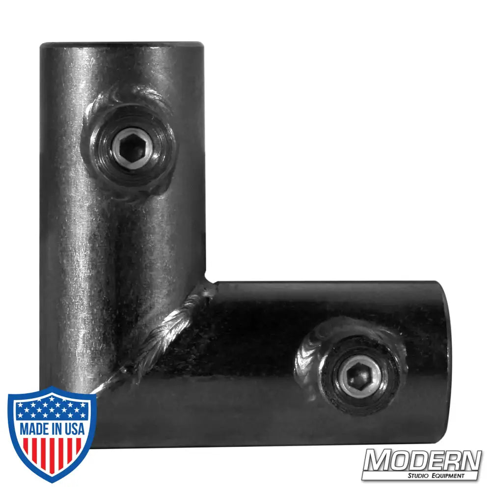 Pipe Frame Corner For 3/4-Inch Round - Black Zinc