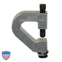 Purlin Clamp for film grip rigging, ideal for installing items to bar joists, purlins, and I-beams up to 1" thick.