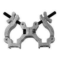 Quad-Coupler 2-1/2-inch Swivel for film rigging and grip, featuring wide wing nut for clamping tubes from 2" to 1-1/2".
