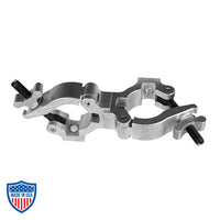 Quad-Coupler 2-1/2", 90-Degree for film grip and rigging with wide wing nut for fastening to pipe or tube