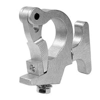 Slim-Claw rigging clamp for film grip, fastening to 1-1/2" pipe or 2" OD truss tube, with T-handle and Belleville Spring washer.