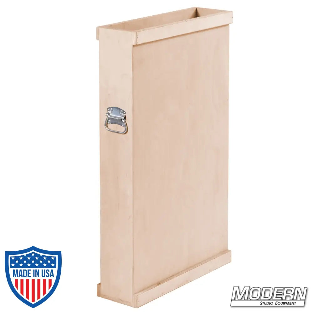 Wooden Scrim and Flag Box with Handles for Film Grip and Rigging Equipment