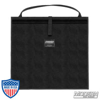 Modern Scrim Bag for 18-1/2" made of Cordura 1000 with stainless steel rod, perfect for organizing lighting scrims in film rigging and grip.