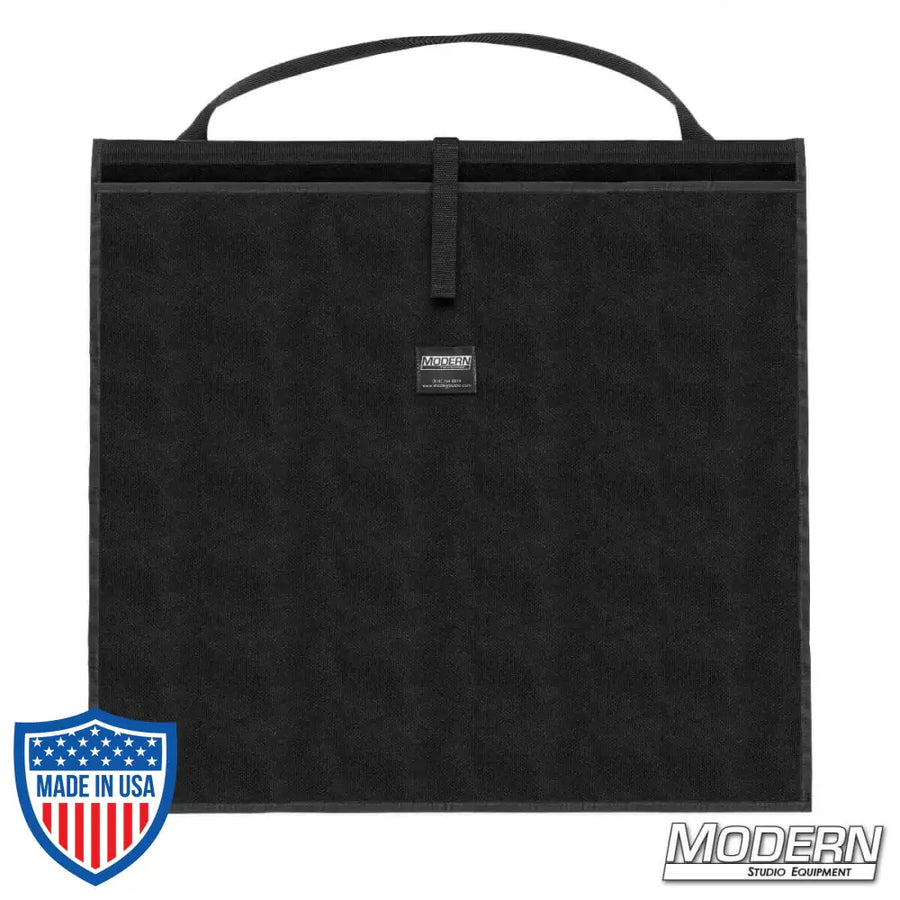 Modern Scrim Bag for 32" made from Cordura 1000 with a stainless steel rod, ideal for organizing lighting scrims in film, grip, and rigging setups.