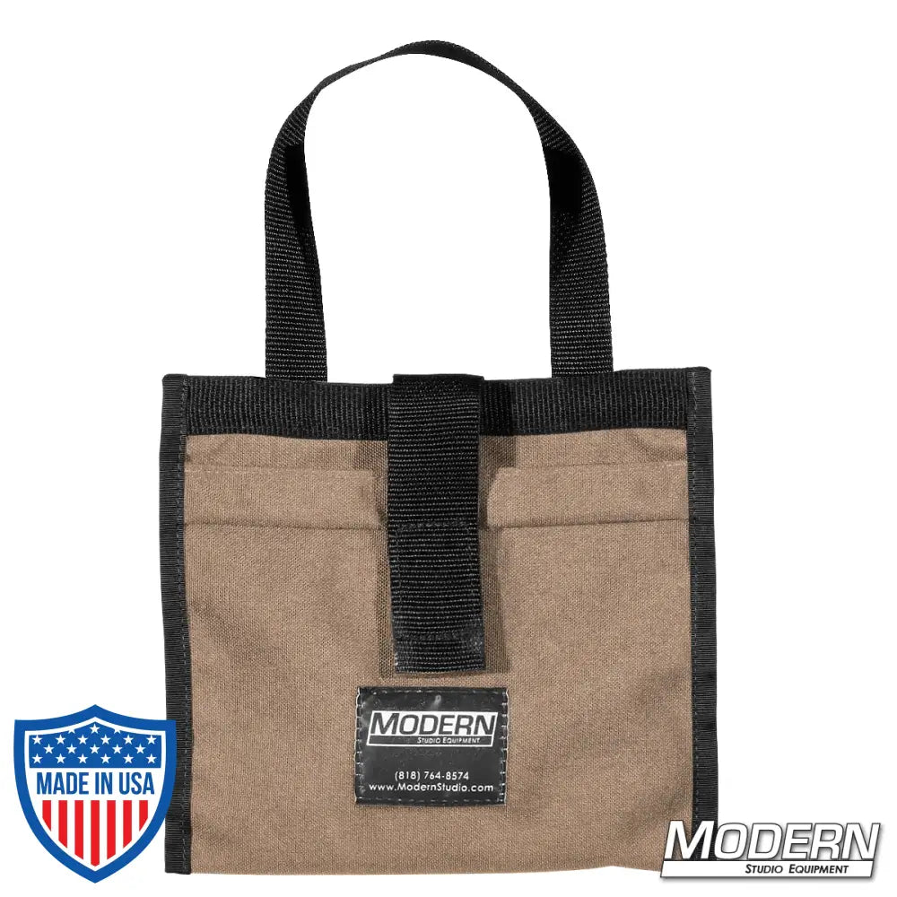 Modern Scrim Bag for 6-1/2 inch lighting scrims, made with durable Cordura 1000, featuring a stainless steel rod for film grip and rigging.