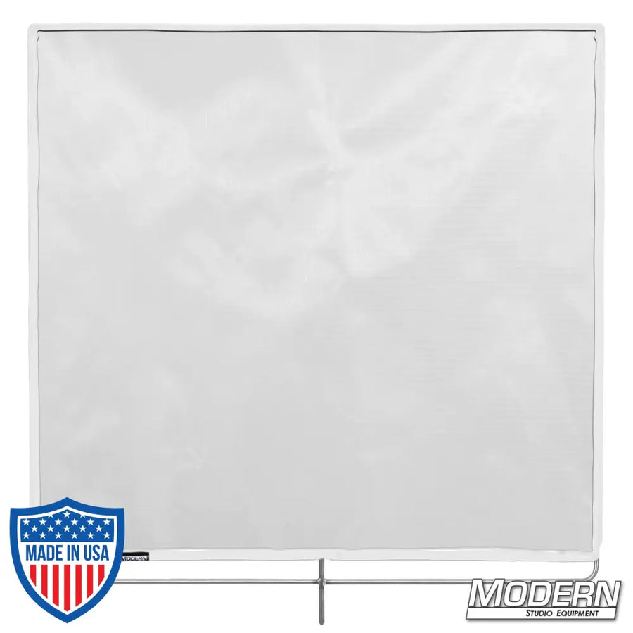 Silent 1/2 Grid Cloth 48" x 48" stainless frame with 2 stop material for diffusing direct light sources in film grip and rigging setups