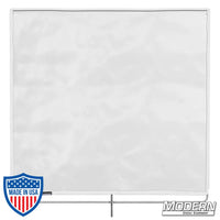 Silent 1/4 Grid Cloth - 48" x 48" stainless frame with 0.5 stop material for light diffusion in film grip rigging