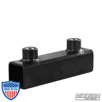 Sleeve For 3/4-Inch Square Tube - Black Zinc With Set Screws