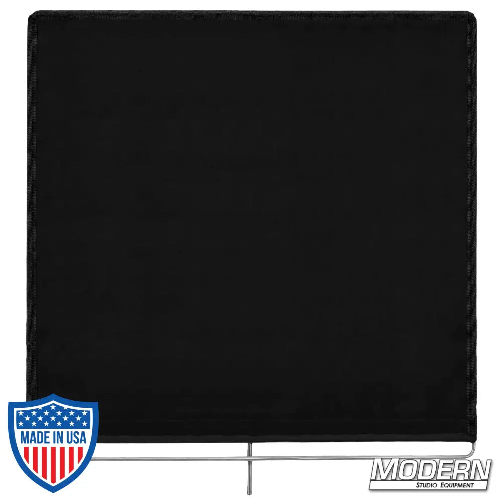 Solid Flag 48" x 48" with stainless steel frame and 16 oz. Commando cloth, ideal for film grip and rigging setups.