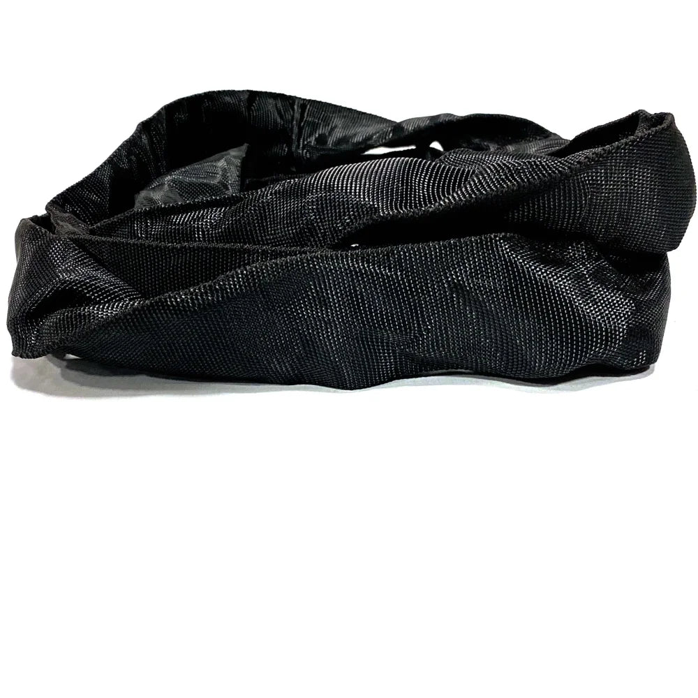 Steel-Tex stage sling for film grip rigging in entertainment industry, featuring double wall polyester jacket and fire code compliance.