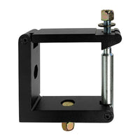 4-inch Mega-Square Half Coupler for film grip rigging, fits 4-inch square tubing, with 1/2-inch hardware, supporting 1100 lbs.