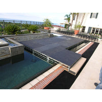 Steel deck platform over pool setup showcasing versatility, strength, and ease of use for film production and rigging applications.