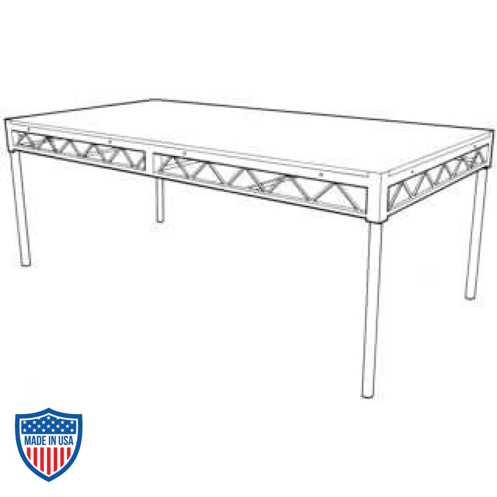 Steel deck platform for film grip and rigging, showcasing strength, ease of use, portability, and versatility.