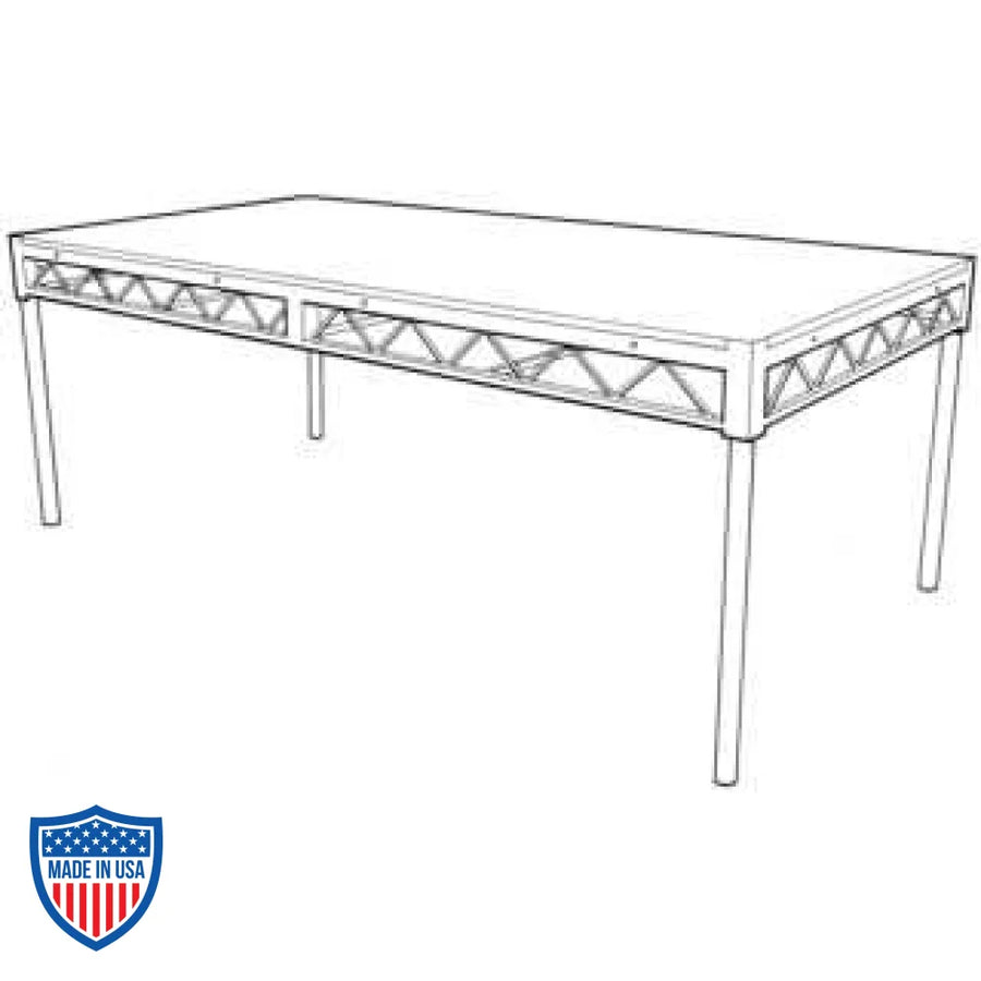 Steel deck platform for film grip and rigging, showcasing strength, ease of use, portability, and versatility.
