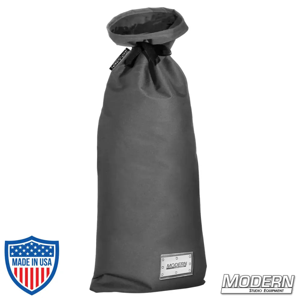 Extra large storage bag for overheads and textiles, featuring nylon cord for tying and plastic sleeve for labeling, ideal for film grip rigging equipment