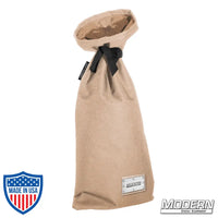 Beige Storage Bag with Nylon Cord and Label Sleeve, Ideal for Film Grip and Rigging Equipment