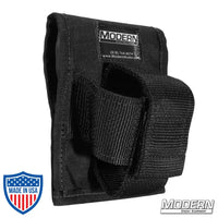 Black Modern Studio Equipment tape measure holder "fat max" with cordura fabric, ideal for film grip rigging setup