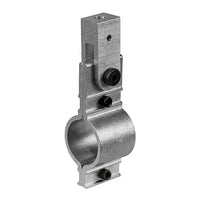 Threaded Rod Hanger for Mega-Batten Clamp, machined aircraft-grade aluminum, 1" by 1.25" by 3", for film grip and rigging.