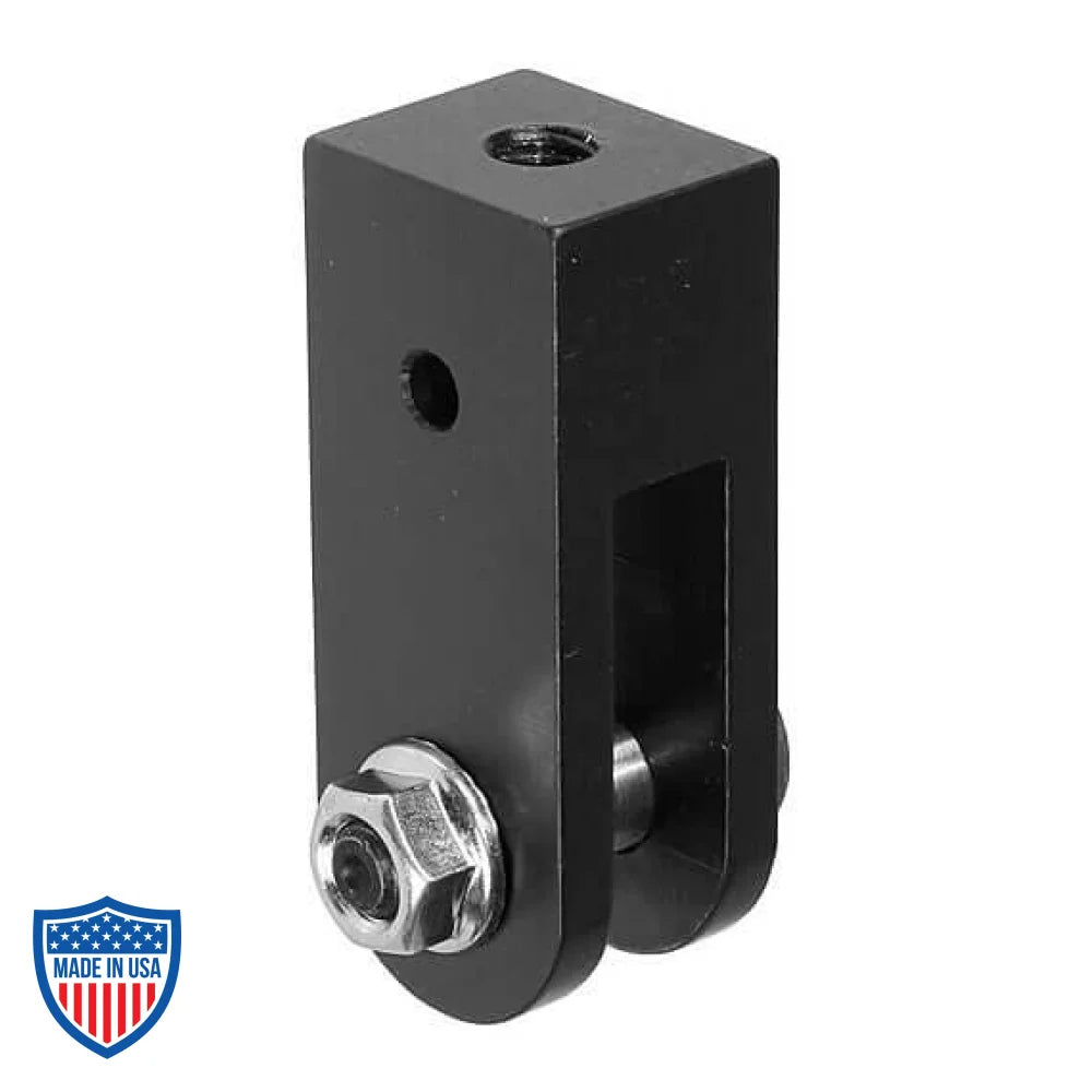 Threaded Rod Hanger for Mega-Batten Clamp in aircraft grade aluminum for film grip and rigging