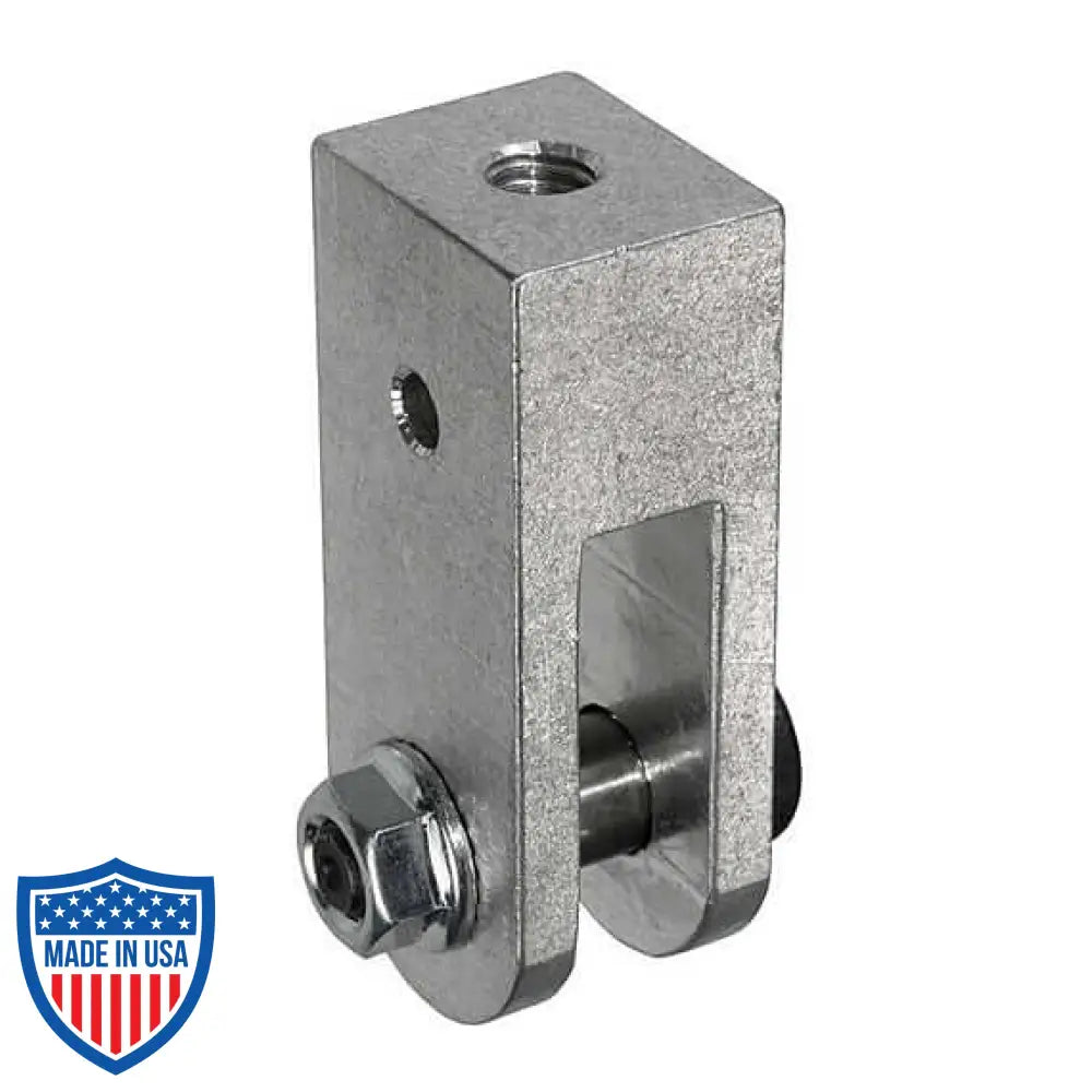 Threaded Rod Hanger for Mega-Batten Clamp, 1"x1.25"x3", machined aircraft-grade aluminum, for film grip and rigging, 1250 lbs load.