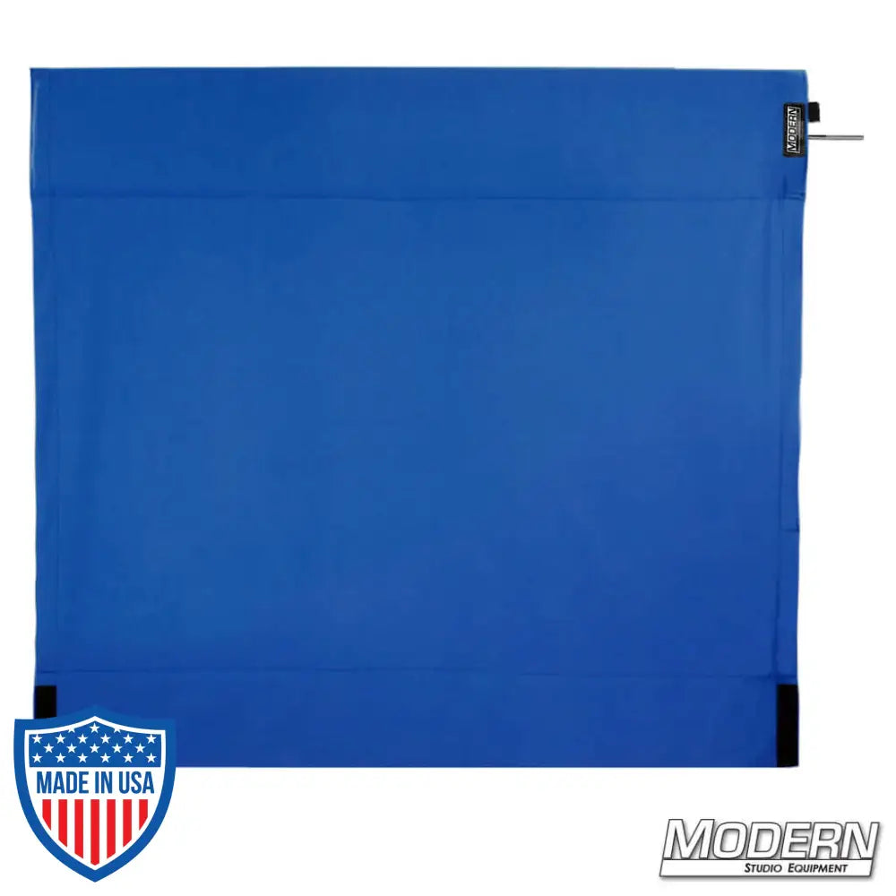 Chromakey Blue Wag Flag used in film grip and rigging with stainless steel frame