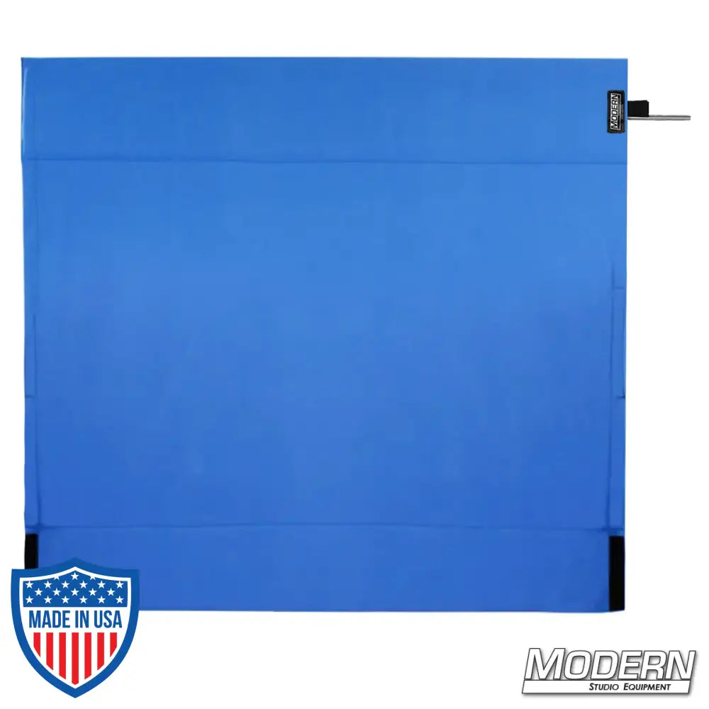 Blue Wag Flag for film grip and rigging with uncovered stainless frame