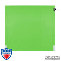 Digital Green Wag Flag for film grip and rigging on uncovered stainless wag flag frame.