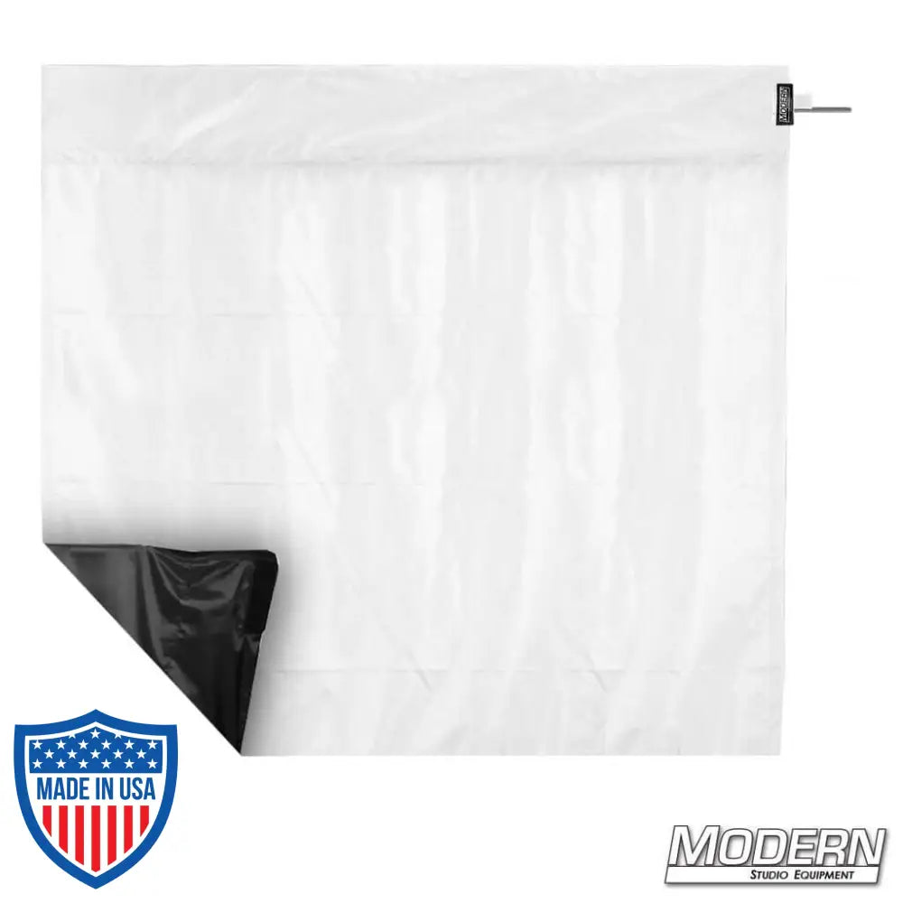 Wag Flag Ultrabounce® with white opaque soft bounce on one side and black negative fill for film grip and rigging.