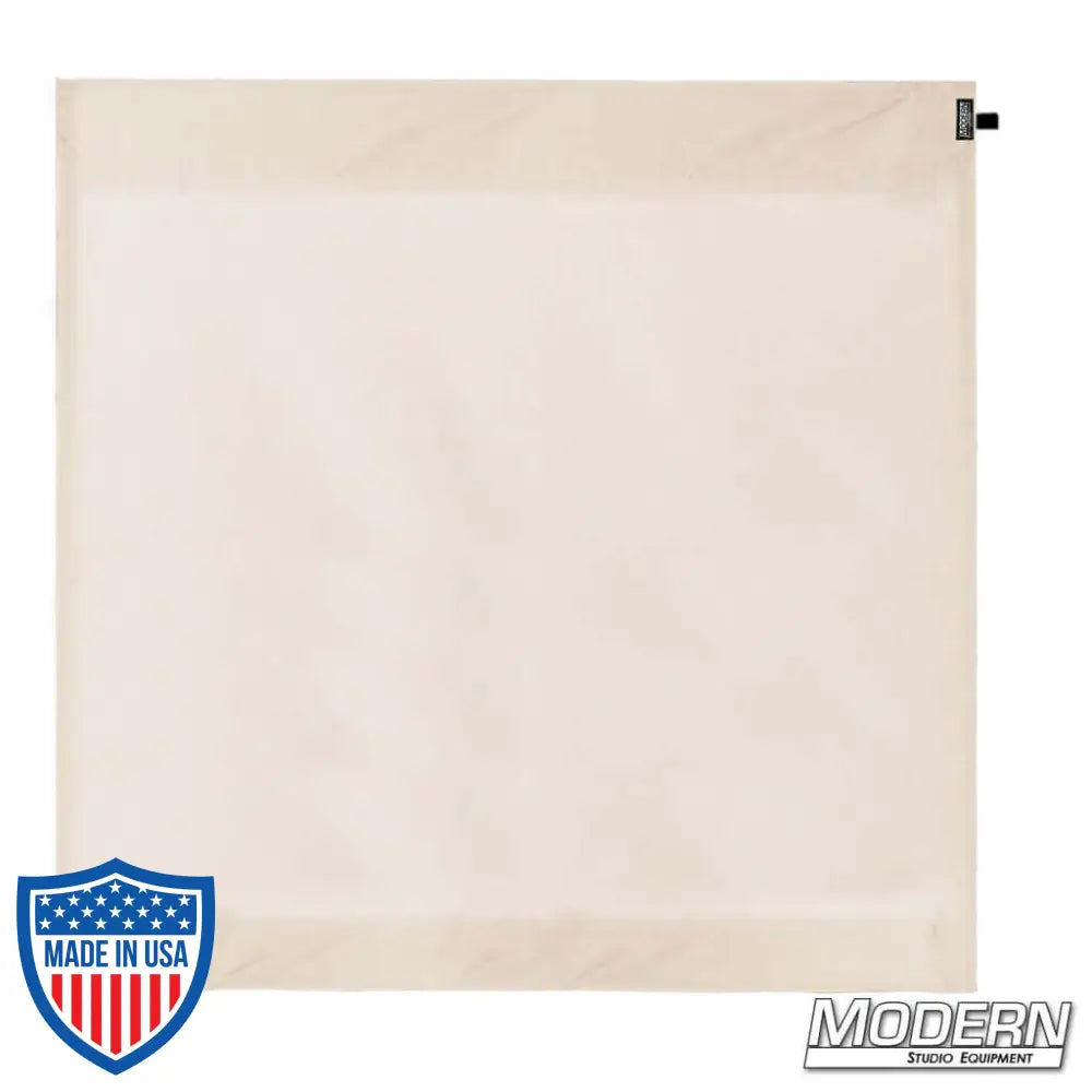 Unbleached Muslin Wag Flag for film grip rigging, off white cotton material for bounce or heavy diffusion with stainless steel frame