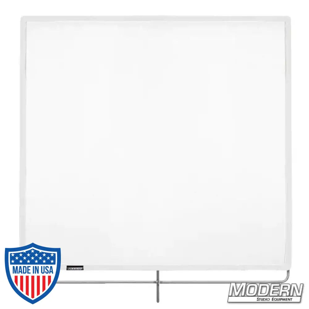 White Artificial 1/4 Stop Silk Scrim on Stainless Steel Frame for Film Grip Rigging - 48"x48"