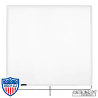 White Artificial 1/4 Stop Silk Scrim on Stainless Steel Frame for Film Grip Rigging - 48"x48"