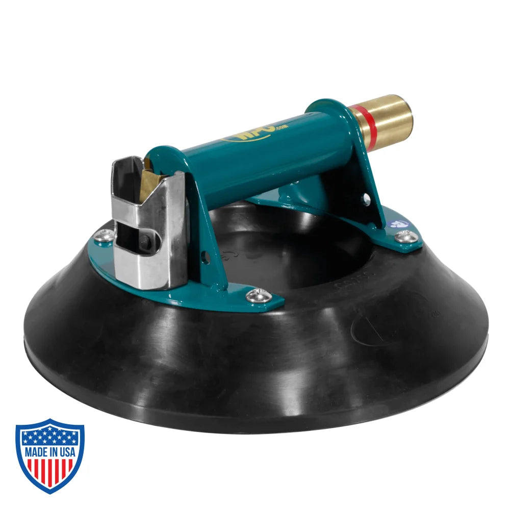 Wood's Powr-Grip 10" Suction Cup with durable metal handle for film grip and rigging on curved, nonporous surfaces.
