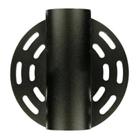 Mega-Gridlock Diagonal XL for film grip rigging, black component with multiple curved slots for precise pipe positioning.