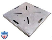 XSF 10-inch XLITE Square Base with welded 3/8-inch plate for film grip and rigging applications