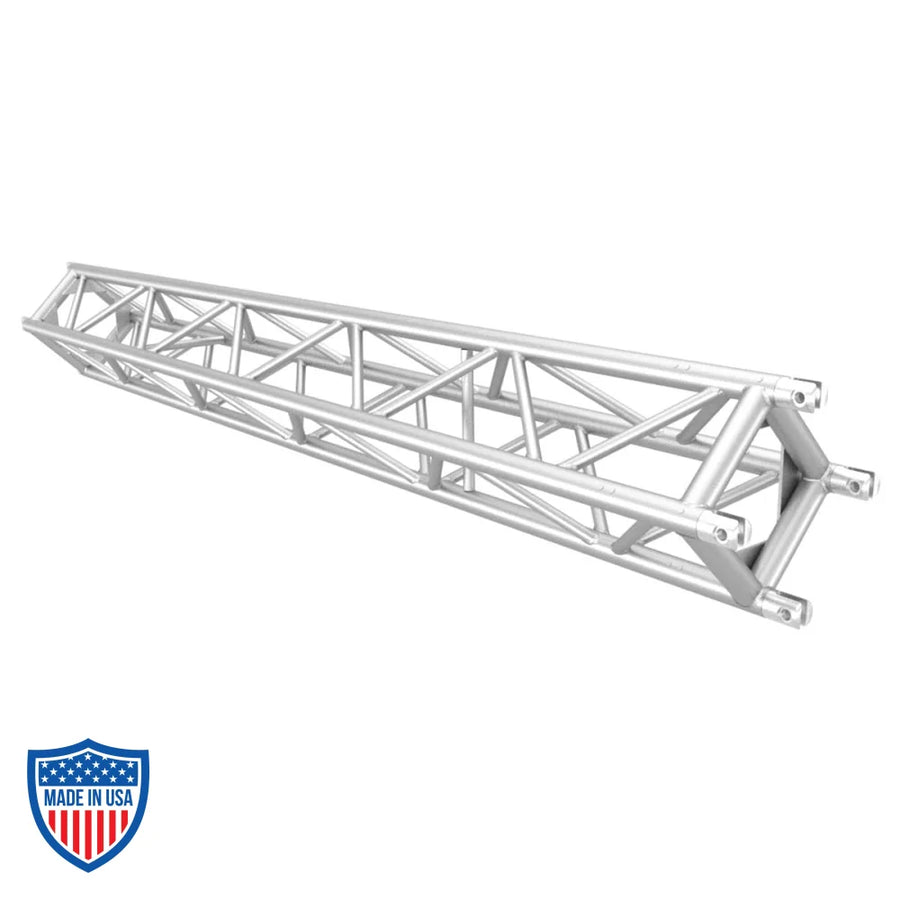 XSF 12” Aluminum Utility Diamond Truss with Steel Fork End Connections for film grip rigging