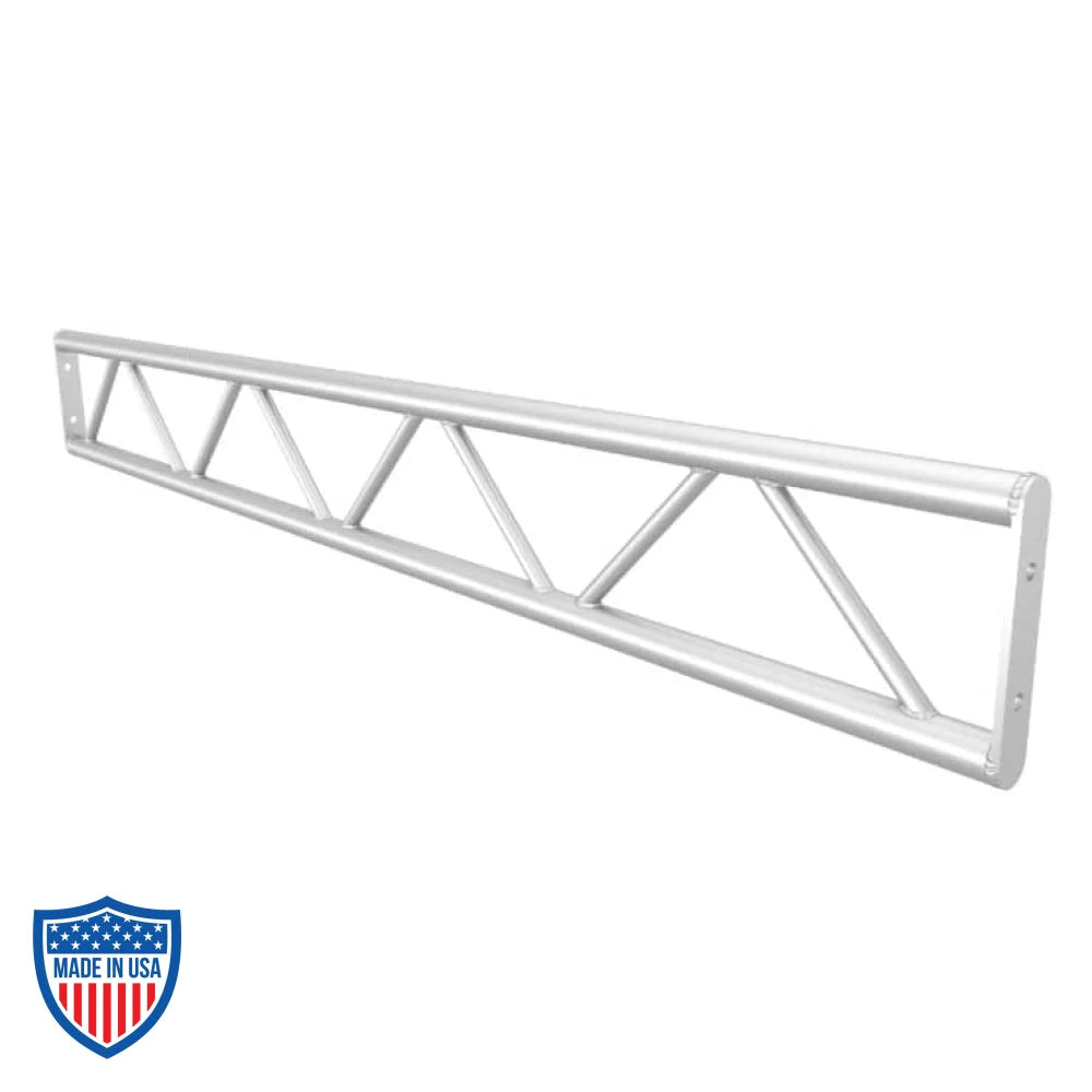XSF 12" Bolt Plate Ladder Truss with 2.0" OD chords and 1" OD diagonals for film grip rigging applications