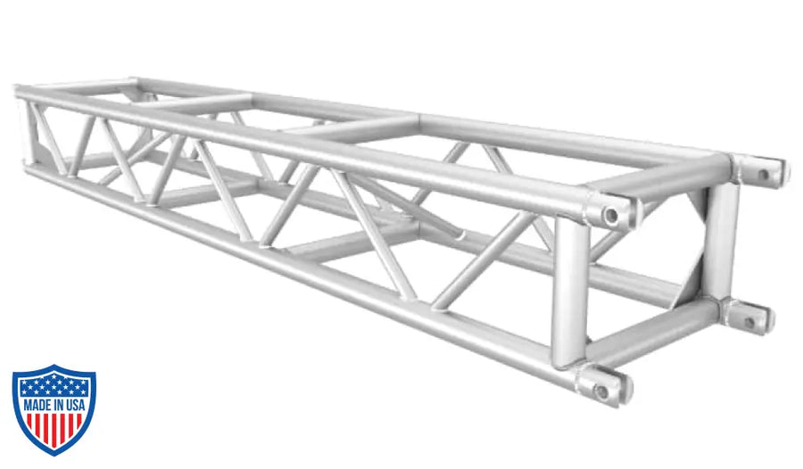 XSF 12-inch x 18-inch Aluminum Utility Truss with Aluminum Fork End Connections for film grip and rigging.