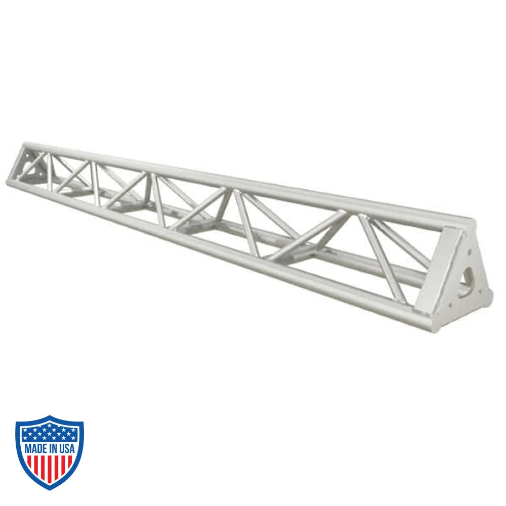 XSF 12" Protective Bolt Plate Triangle Truss for film grip and rigging in standard and custom lengths