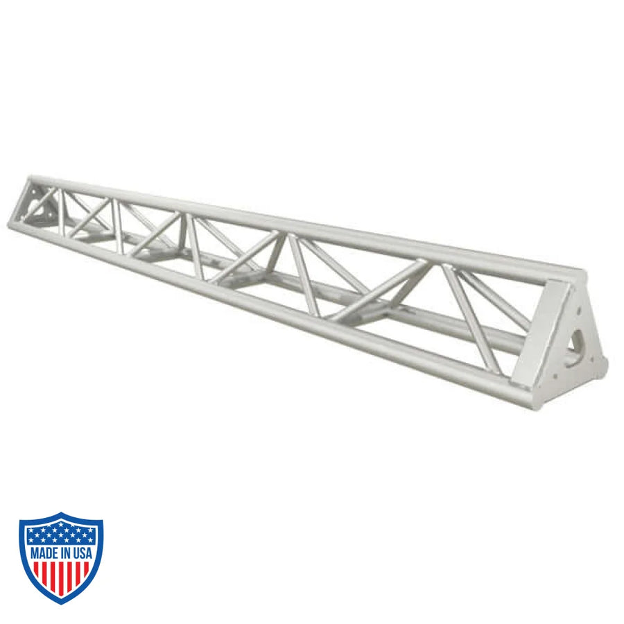 XSF 12" Protective Bolt Plate Triangle Truss for film grip and rigging in standard and custom lengths