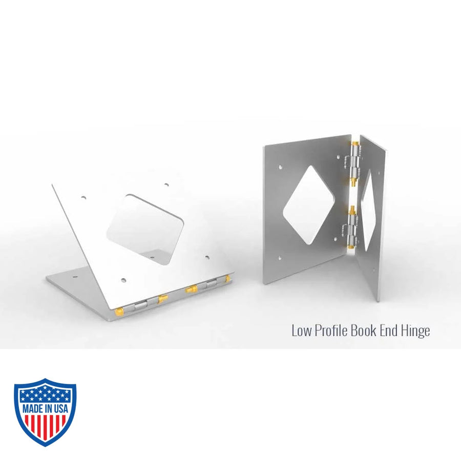 Low Profile Book End Hinge for 12"x18" Aluminum Utility Truss used in film grip rigging applications