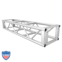 12" x 18" aluminum bolt plate utility truss, ideal for film grip and rigging, available in various lengths with custom options, powder-coated finish.
