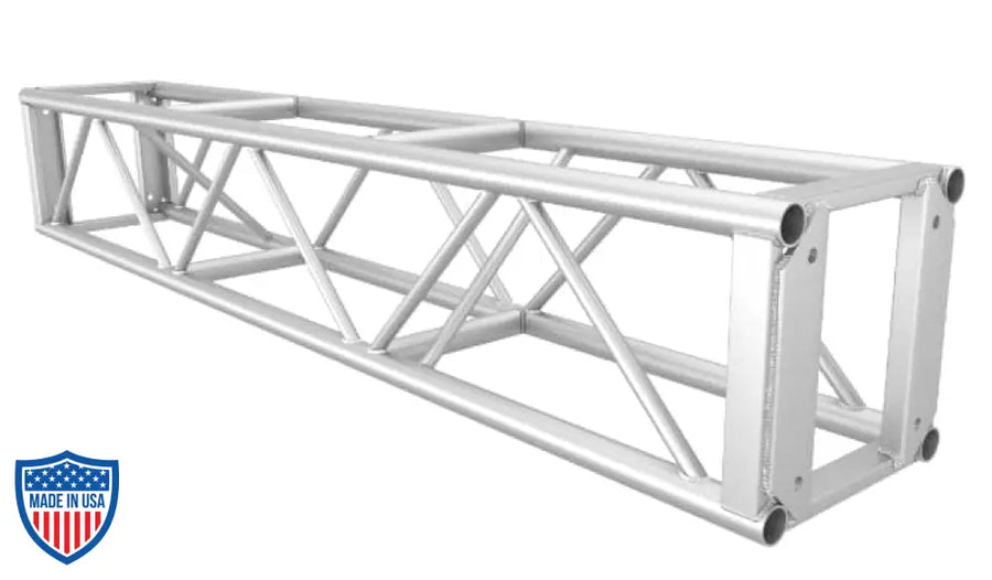 16x16 Bolt Plate Utility Truss for film rigging and grip, available in various lengths, fabricated in the USA with steel bolts.