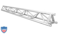 20.5-inch aluminum utility triangle truss with steel fork end connections for film grip and rigging, available in various lengths