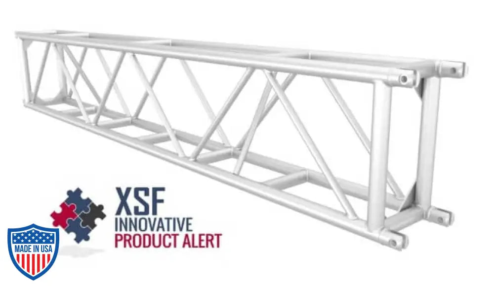 XSF 20.5-inch x 12-inch aluminum utility truss with aluminum fork end connections for film, grip, and rigging applications