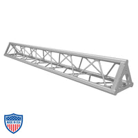 20.5" Triangle Truss for film and grip rigging with 1-1/2" diameter chords and 7/16" diameter solid rod diagonals