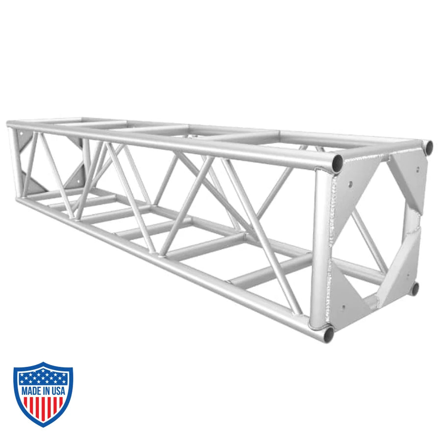 XSF 20.5" x 20.5" Bolt Plate Utility Truss for film grip and rigging applications, aluminum chords joined by steel bolts.