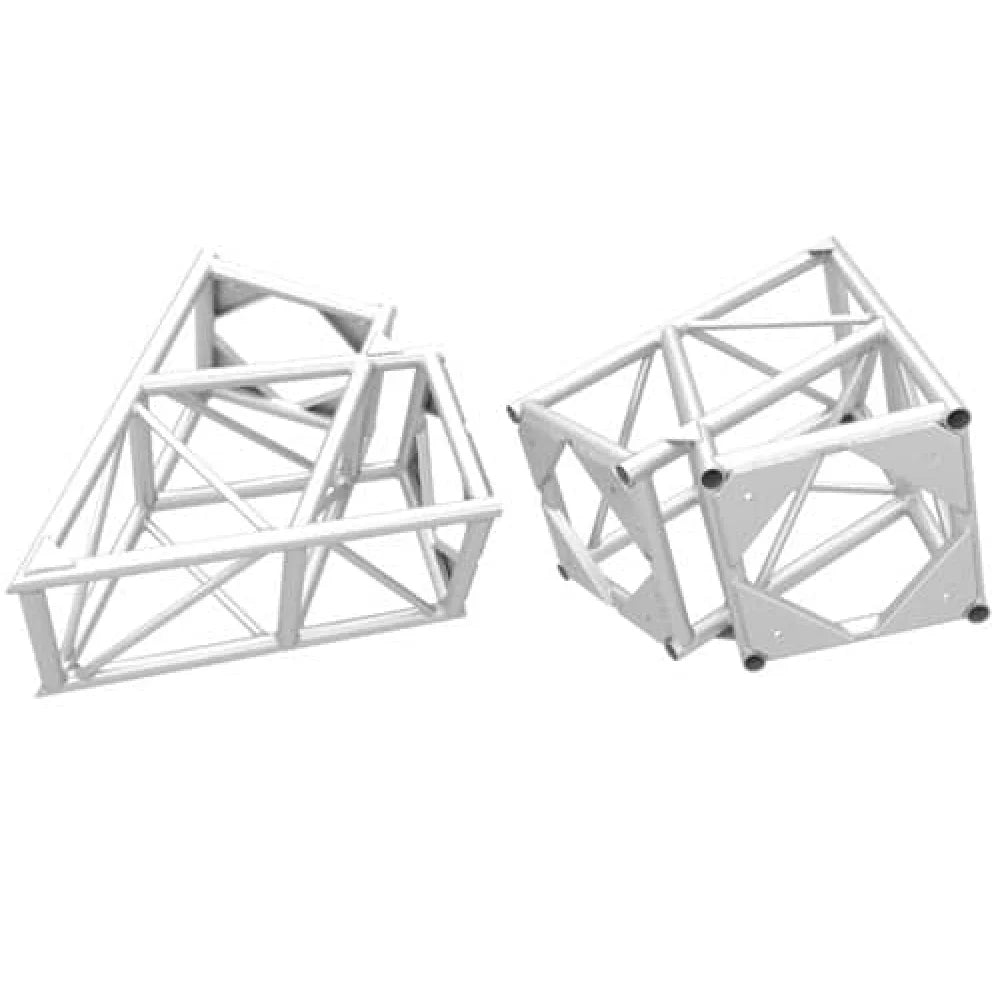 20.5" x 20.5" Bolt Plate Wedge by Xtreme Structures and Fabrication, shown in fixed truss configurations for film, grip, and rigging applications