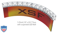 XSF 5 Chord 30x20.5 inch Circle Truss with Suspended LED Wall for Film Grip Rigging